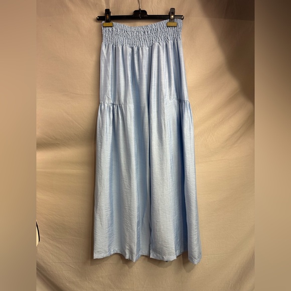 Boho Loose Wide Leg Pant Blue - Picture 8 of 9